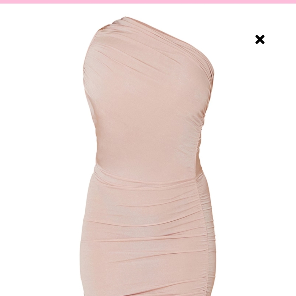 One Shoulder Longline Midi Dress